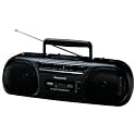 Panasonic RX-FS470 Portable Black AM/FM Stereo Cassette Boombox with USB Connectivity