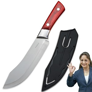 panca butcher cleaver chef knife with cover for meat fish amp vegetables
