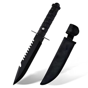 panca kitchen knife with cover  premium carbon steel black knife for kitchen utility fruits vegetables meat  black set of 1