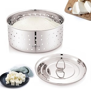 panca stainless steel paneer maker mould press with lid 500 ml manual