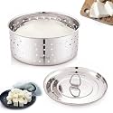 PANCA Stainless Steel Paneer Maker Mould Press with Lid, 500 ml Manual