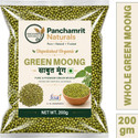 PANCHAMRIT NATURALS Organic Unpolished Green Moong Dal (Whole) (200 g)