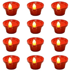 panchhi store candles for home decor waterproof flameless floating tealights water sensor led tea lights candles weddings events decorations battery operated water diyas for diwali pack of 40