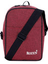 Pancy Rozen Canvas Insulated Lunch Tiffin Bag for School Office Picnic Waterproof Lunch Bag (Maroon, 6 L)