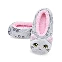 Panda Bros Cat Animal Slipper Socks, Warm Non-Slip Gripper House Slippers