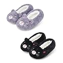 Panda Bros Cat Animal Slipper Socks, Warm Non-Slip Gripper House Slippers