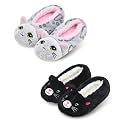 Panda Bros Cat Animal Slipper Socks, Warm Non-Slip Gripper House Slippers