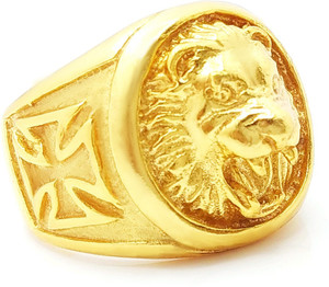 pandadi collection brass gold plated ring