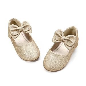 PANDANINJIA Toddler Dress Shoes Flower Girls Ballet