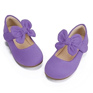 PANDANINJIA Toddler Dress Shoes Flower Girls Ballet