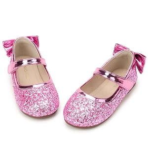 PANDANINJIA Toddler Dress Shoes Flower Girls Ballet