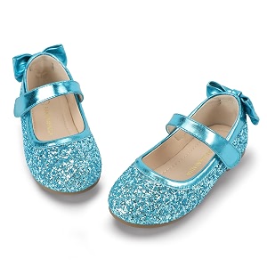 PANDANINJIA Toddler Dress Shoes Flower Girls Ballet