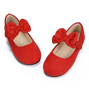 PANDANINJIA Toddler Dress Shoes Flower Girls Ballet