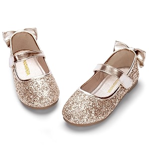 PANDANINJIA Toddler Dress Shoes Flower Girls Ballet