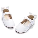 PANDANINJIA Toddler Dress Shoes Flower Girls Ballet
