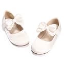 PANDANINJIA Toddler Dress Shoes Flower Girls Ballet