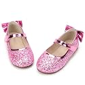 PANDANINJIA Toddler Dress Shoes Flower Girls Ballet