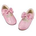 PANDANINJIA Toddler Dress Shoes Flower Girls Ballet