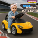 Pandaoriginals Kids car music and lights, 1 to 4 years, kids toy car ride on mc laren Car Non Battery Operated Ride On (Yellow)