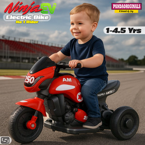 pandaoriginals ninja ev bike battery operated musical toy