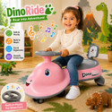 Pandaoriginals Train Musical Front Lights with Backrest Lights Superior Quality Smooth Wheels Car Non Battery Operated Ride On