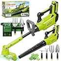 Pandapop Kids Tool Set, 2 in 1 Toy Leaf Blower & Kids Weed Wacker Toy