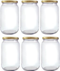 Panels Pack of 6 Glass Grocery Container