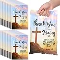 Panelee 100 Pcs Welcome to Our Church Plastic Goody Bags with Handles