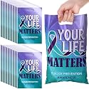 Panelee 150 Pcs Suicide Prevention Awareness Goody Bags with Handles