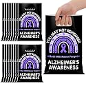 Panelee 50 Pcs Alzheimer's Awareness Gift Bags with Handles Party Favors