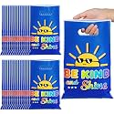 Panelee 50 Pcs Be Kind and Shine School Plastic Gift Bags with Handles
