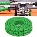Pangda 25Ft Hydraulic Hose Protector 1.25 Inch Spiral Hose Wrap Cover Green