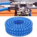 Pangda 25Ft Hydraulic Hose Protector 1.5 Inch Spiral Hose Wrap Cover Blue