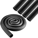 Pangda 4 Pcs Foam Pipe Insulation 6 ft 3/4 Inch Id, Black Tube for HVAC
