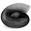 Pangda 8 Inch 8 Feet Lawn Vac Hose PVC Flexible Grass Catcher Leaf Vac Collection Vacuum Hose Fits Most Brands