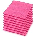 Pangda 8 Pcs 12" X 12" X 0.25" Pink Polyethylene Foam Sheet Antistatic