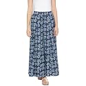 PANIT Navy Blue Printed Cotton Palazzo