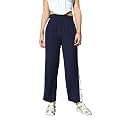 PANIT Women Stylish Mustard Solid Slitted Trousers