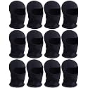 Panitay 12 Pack Spray Sock Head Socks Painters Hood Mask,Black