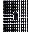 Panitay 200 Pack Spray Sock Head Socks Painters Hood Mask,Black