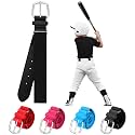 Panitay Youth Baseball/Softball Belt PU Leather Elastic Adjustable Uniform Belt Waist Belt for Boys Girls Youth