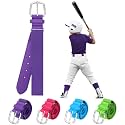 Panitay Youth Baseball/Softball Belt PU Leather Elastic Adjustable Uniform Belt Waist Belt for Boys Girls Youth