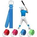 Panitay Youth Baseball/Softball Belt PU Leather Elastic Adjustable Uniform Belt Waist Belt for Boys Girls Youth
