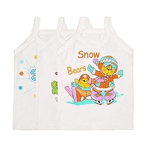 baby girl39s cotton camisole white__pack of 3
