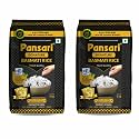 Pansari Signature Basmati Rice with Great Taste and Pure Aroma | Long Grain, Naturally Aged(2-Years) with Fortified | Basmati Rice/Biryani Rice/Pulao Rice - (Pack of 2 x 5kg) - 10 KG