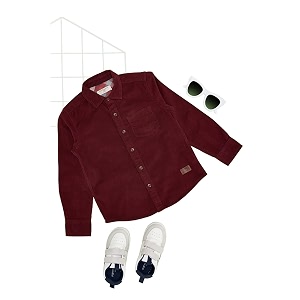 Pantaloons Junior Boys Solid Regular Fit Shirt