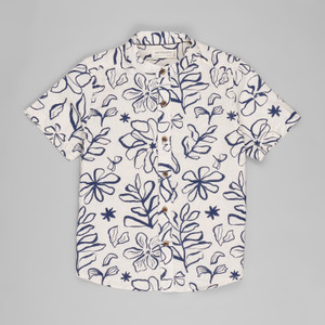 Pantaloons Junior Boys Solid Casual White Shirt
