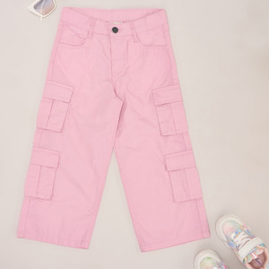 Pantaloons Junior Flared Girls Purple Trousers