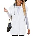 PAODIKUAI Women39s Oversized Denim Vest - Sleeveless