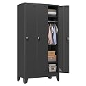 PAOFIN 67" H Metal Storage Locker Cabinet with 3 Doors